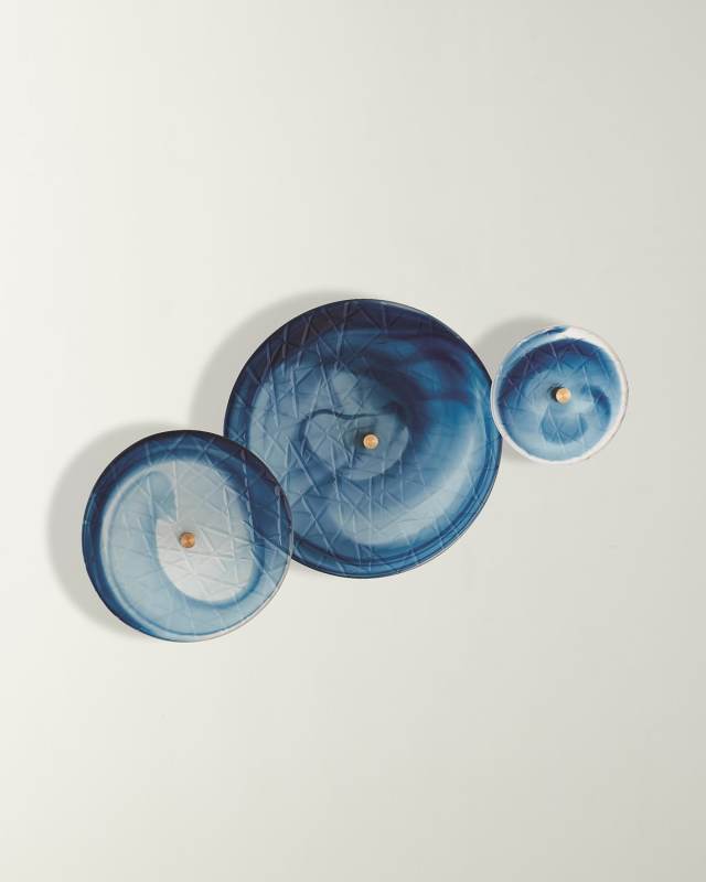 Crosshatched Wall Discs, Set of 3