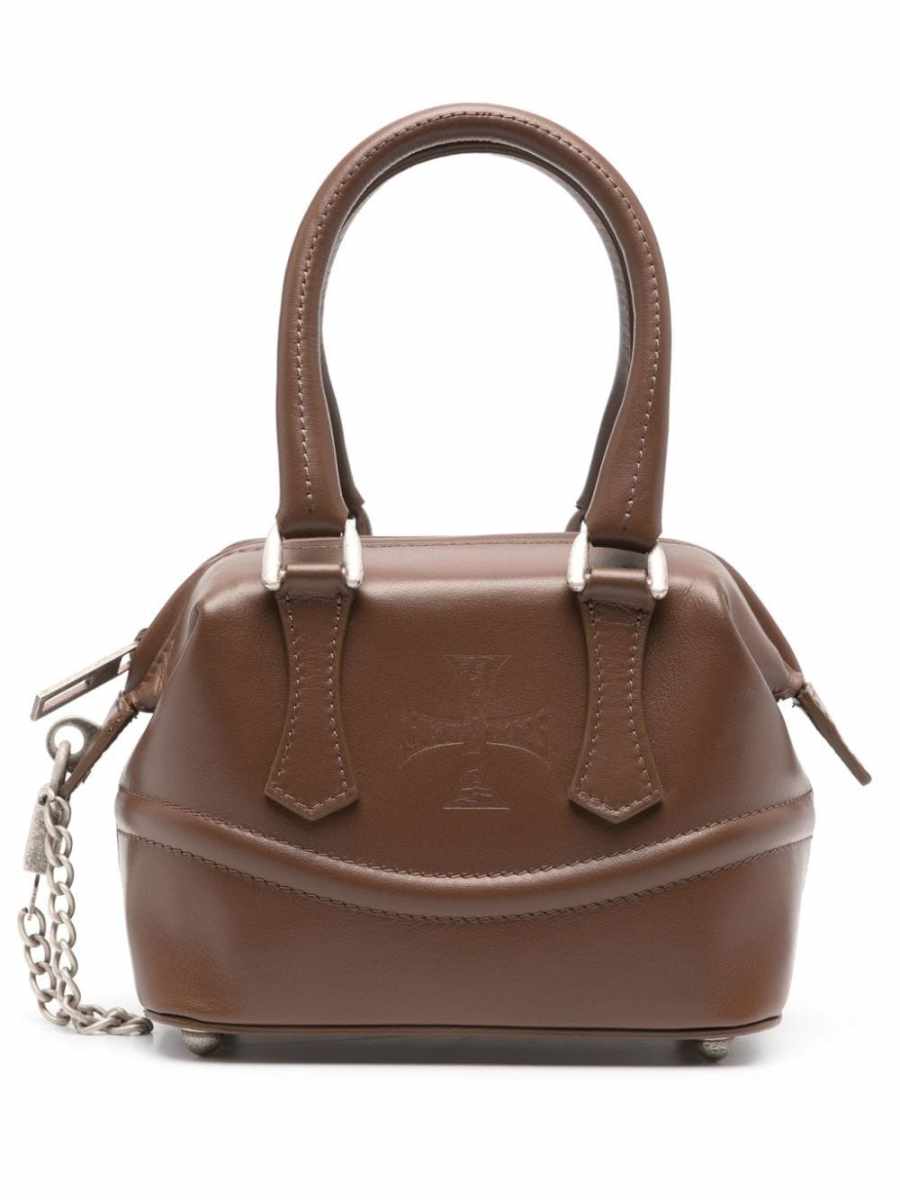 mini leather tote bag