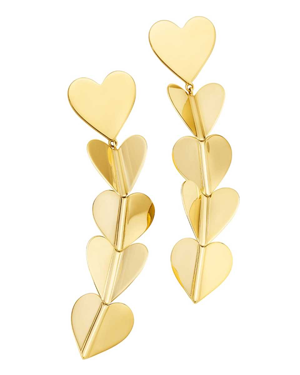 Wings of Love 18k Large Drop Earrings