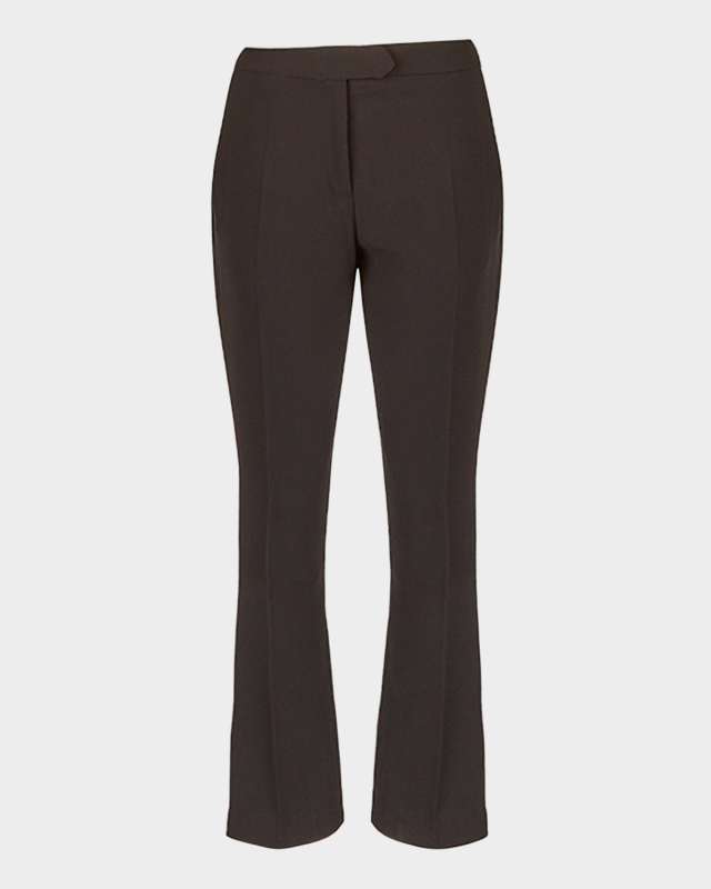 Vladama Cropped Zip-Hem Bootcut Pants