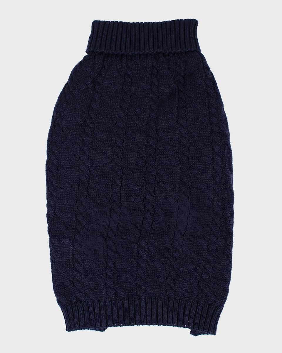 Cable-Knit Pet Sweater, Size X