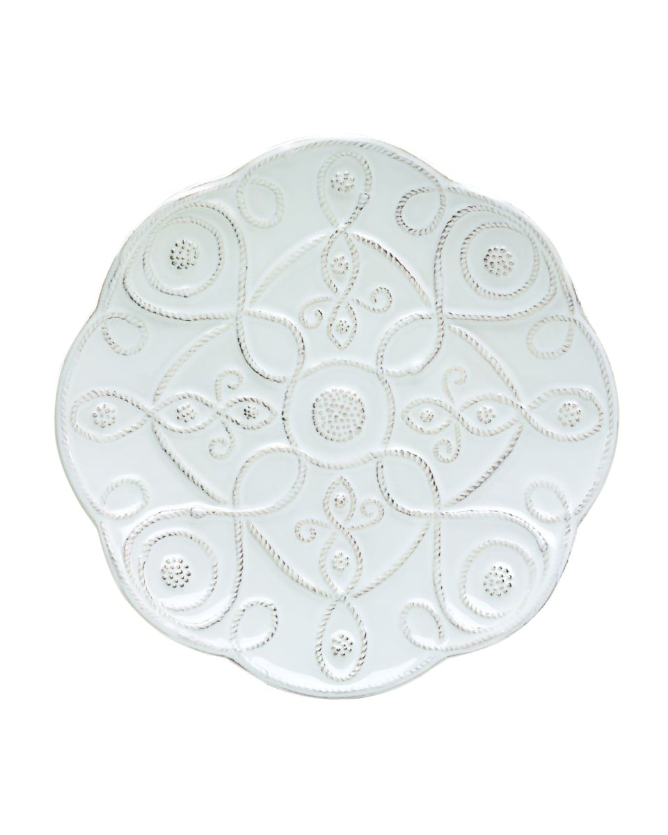 Jardins du Monde Landriana Dessert/Salad Plate - Whitewash