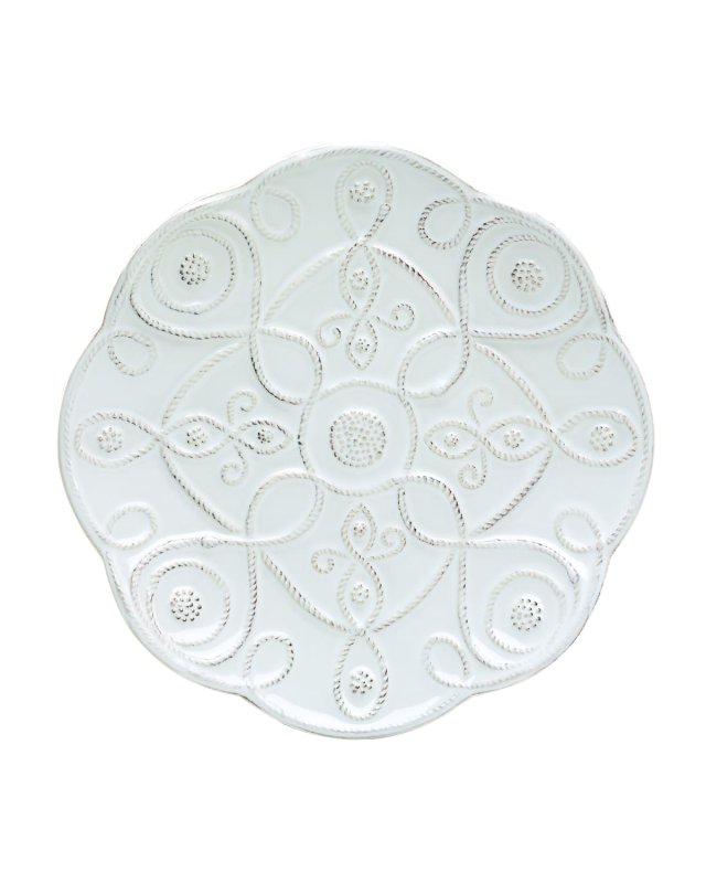 Jardins du Monde Landriana Dessert/Salad Plate - Whitewash