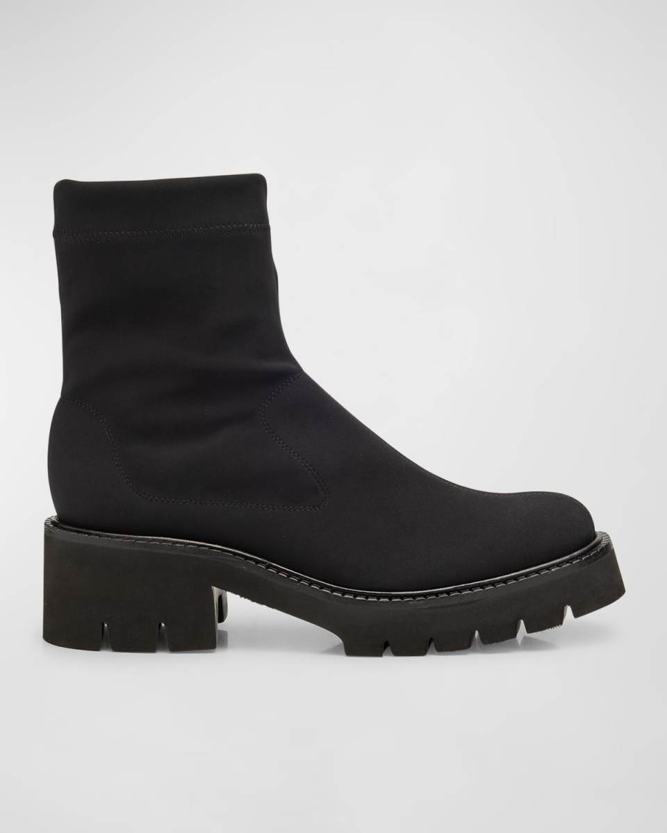 Tessa Stretch Lug-Sole Booties
