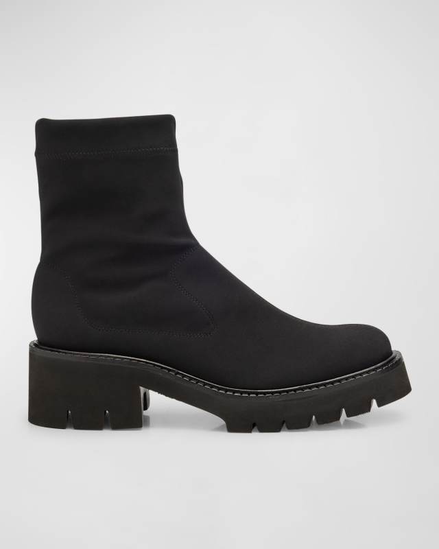 Tessa Stretch Lug-Sole Booties