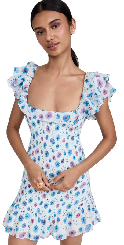 LoveShackFancy Kodie Dress Deep Cotton Candy