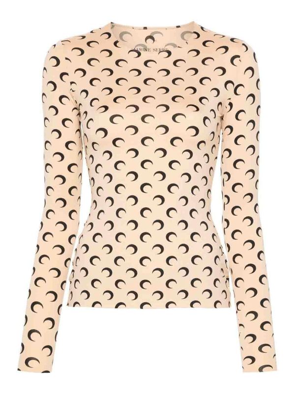 Marine Serre Top - Beige