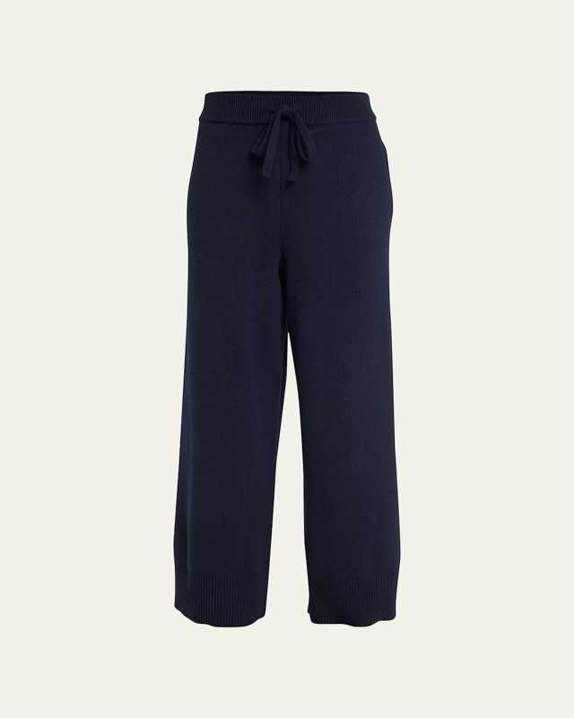 Anton Cashmere Straight-Leg Pants