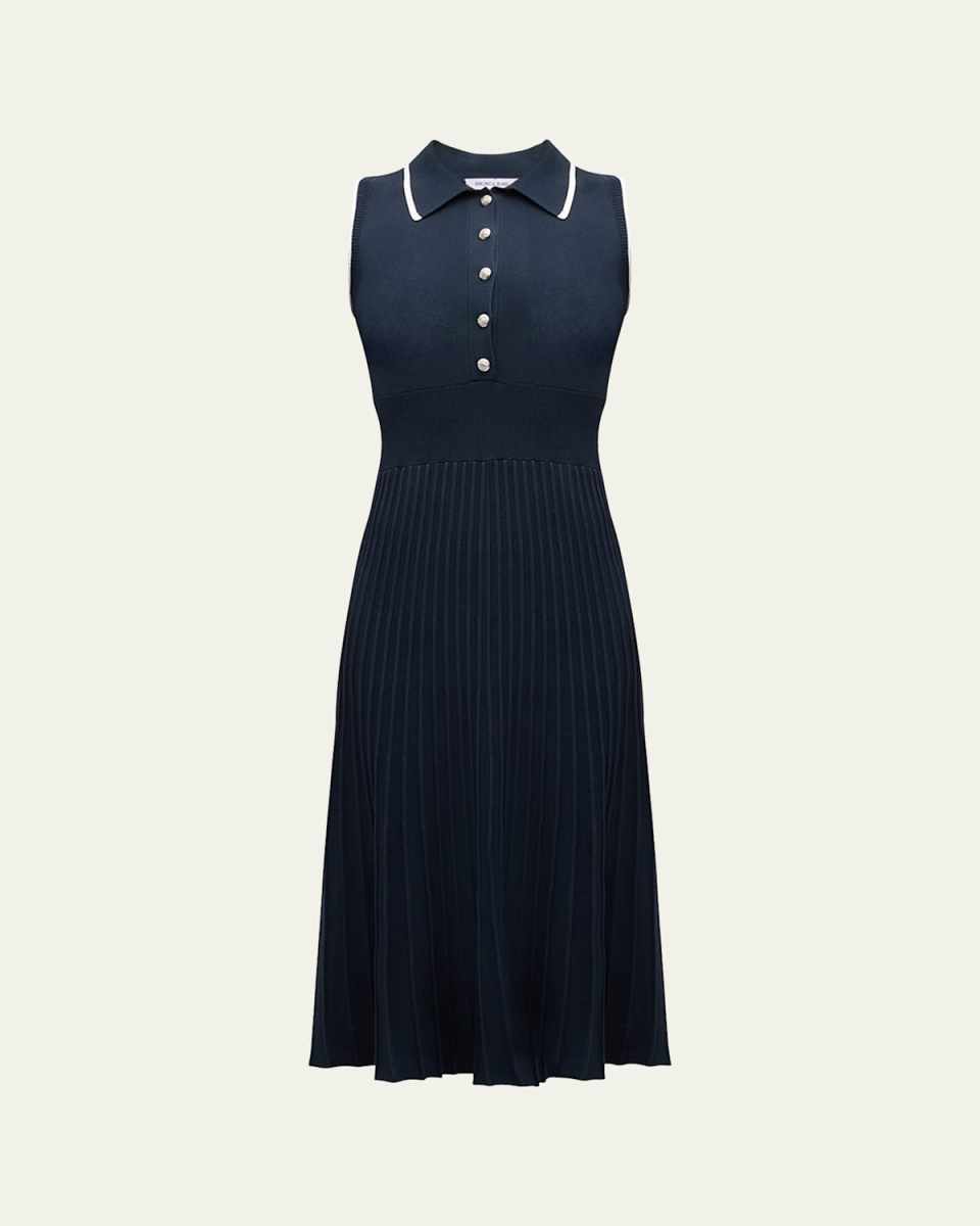 Meralda Sleeveless Pleated Midi Dress