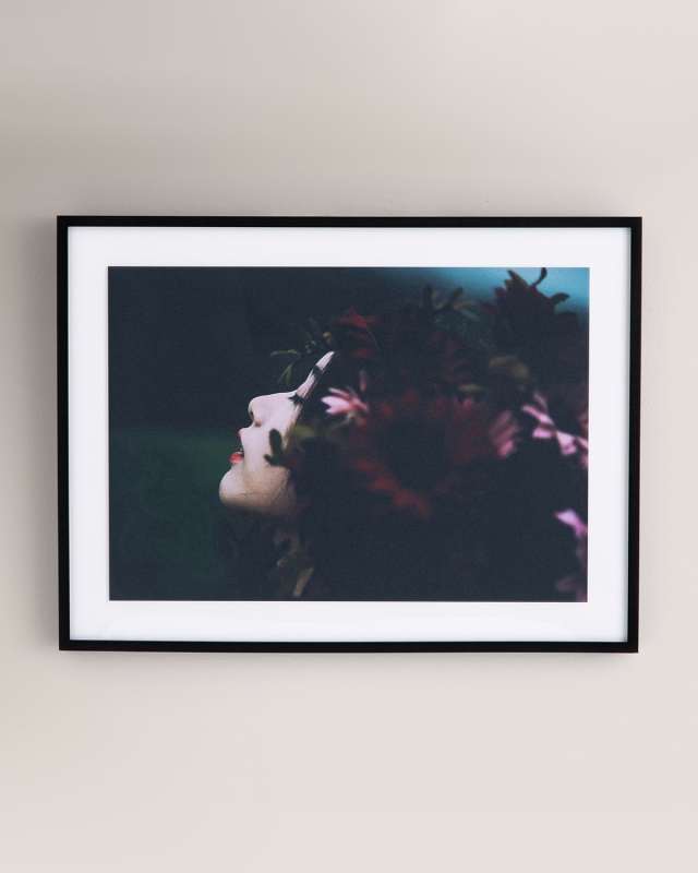 "Flower Girl" Photography Print on Canvas Framed Art