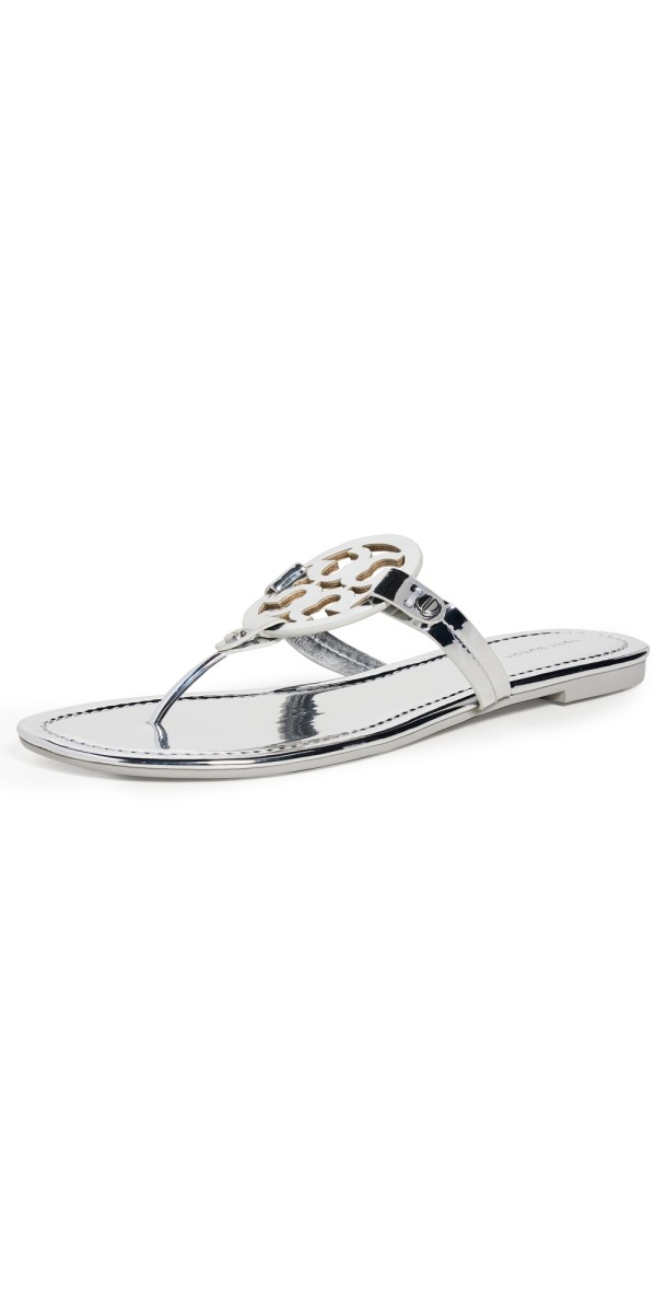 Tory Burch Miller Sandals Argento