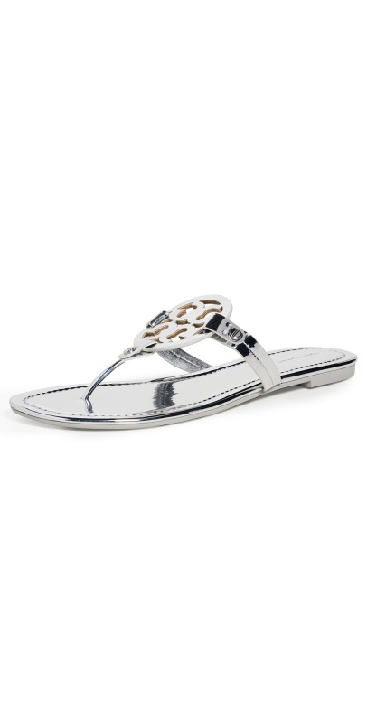 Tory Burch Miller Sandals Argento