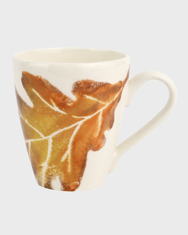 Autunno White Oak Leaf Mug