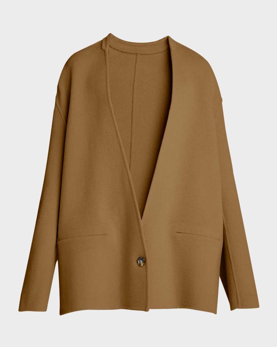 Oversized Brushed Wool Jacket