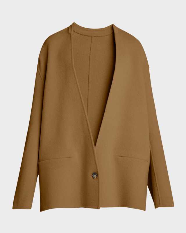 Oversized Brushed Wool Jacket