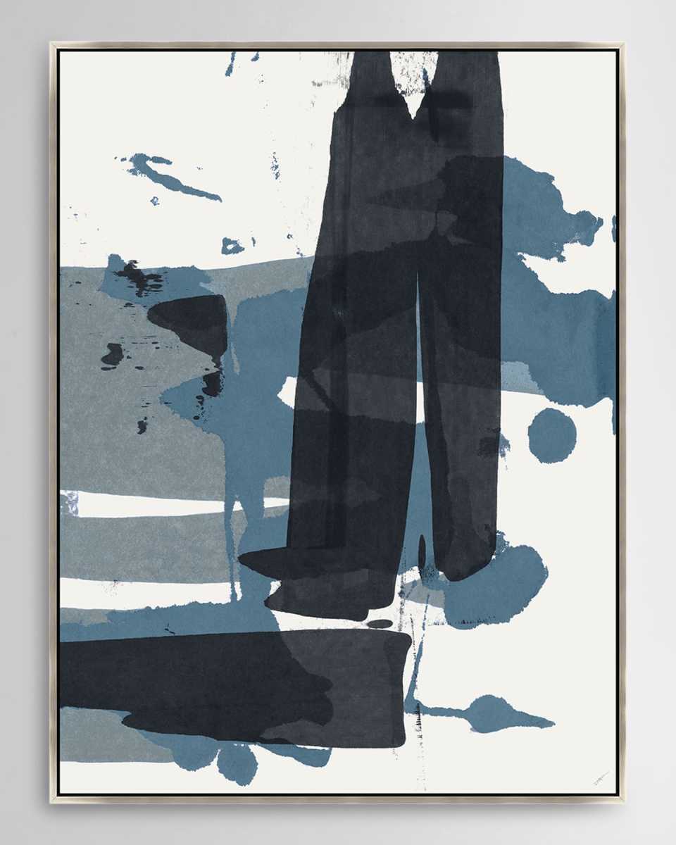 "Indigo Bypath I" Framed Giclee by Dawn Sweitzer, 32" x 42"