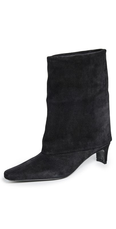 STAUD Wally Fold Over Boots Black