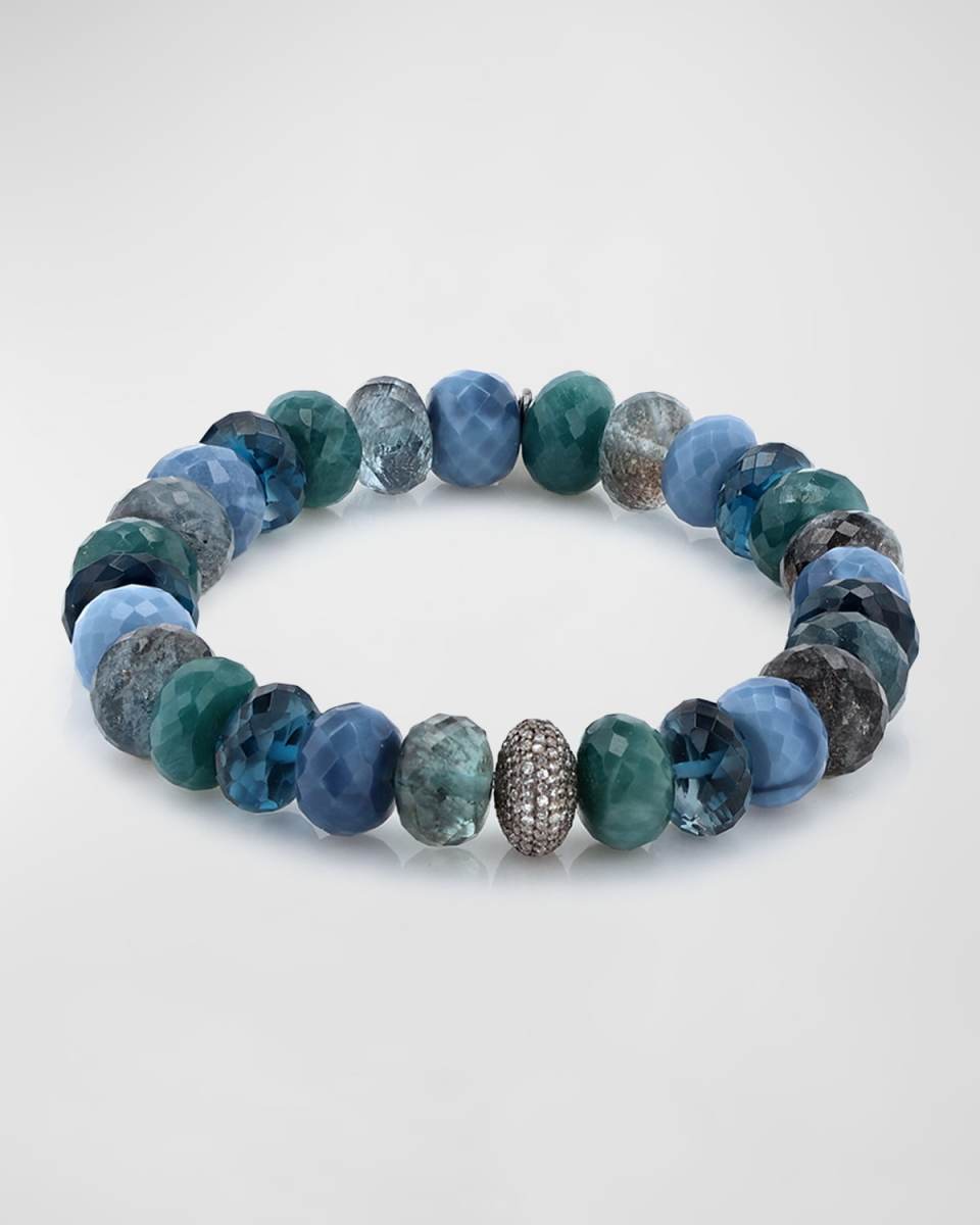 Mix Beaded Bracelet with Diamonds