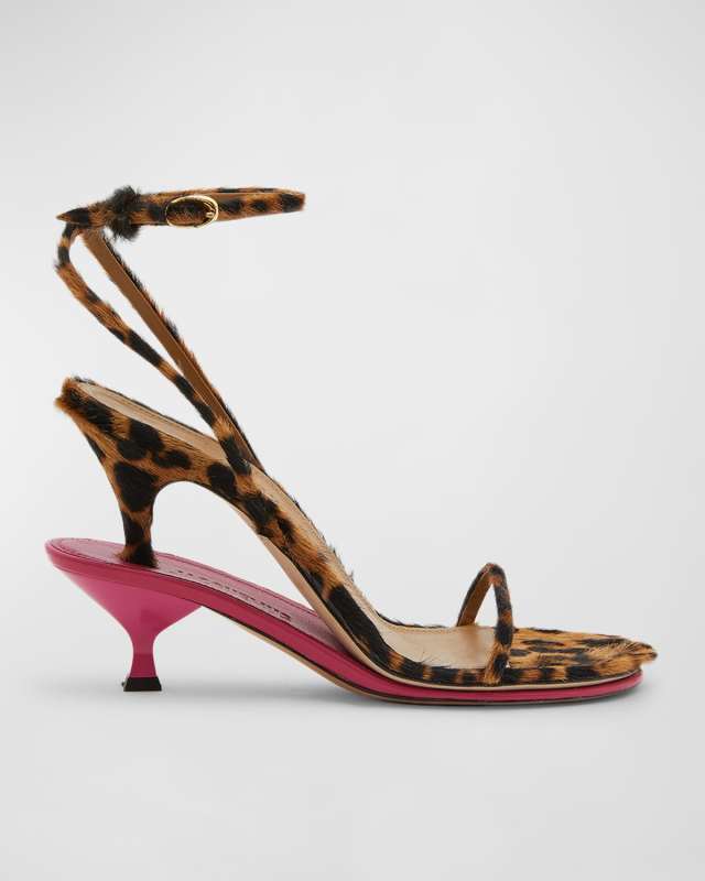 Les Doubles Ankle-Strap Bicolor Sandals
