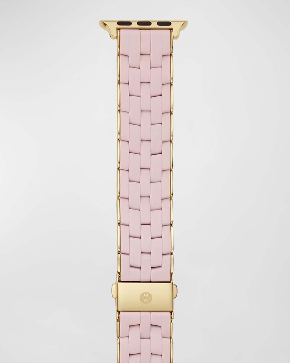 5 Link Silicone-Wrapped Bracelet Band for Apple Watch