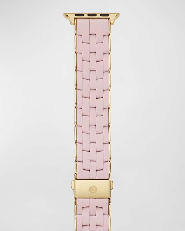 5 Link Silicone-Wrapped Bracelet Band for Apple Watch