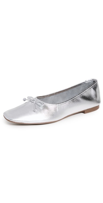 Schutz Arissa Ballet Flats Metalic Napa