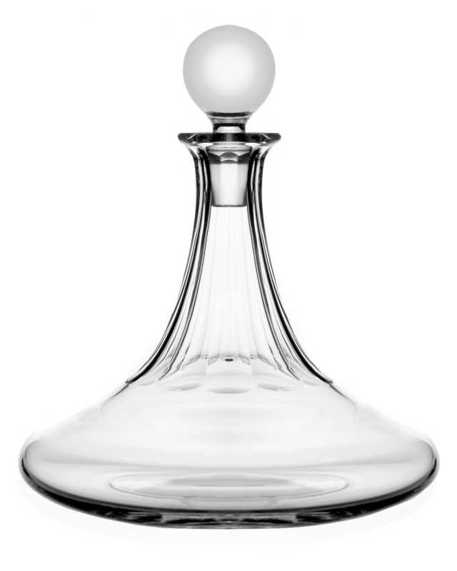 Iona Ships Crystal Decanter