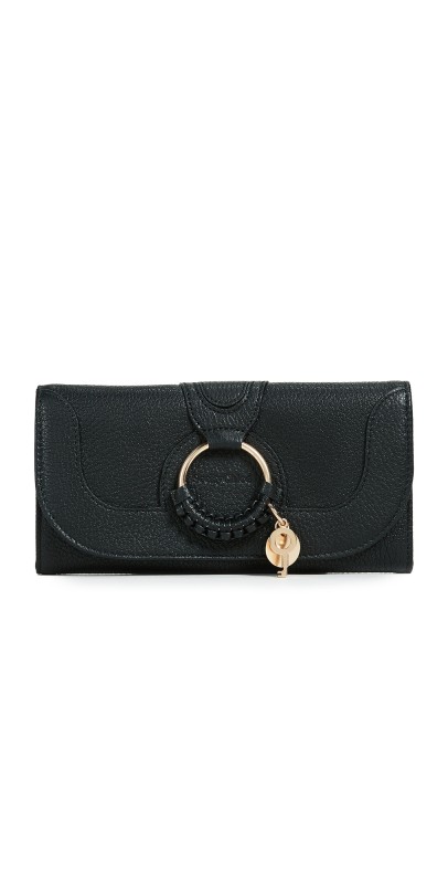 See by Chloe Hana Long Wallet Motty Grey