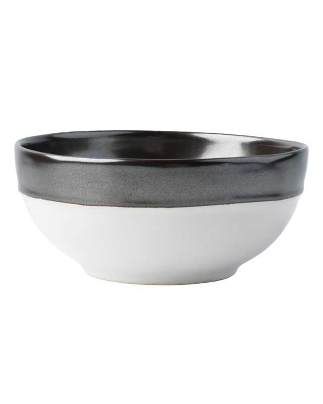 Emerson Cereal/Ice Cream Bowl - White/Pewter