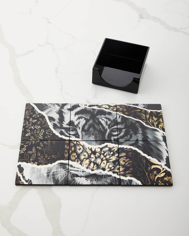 Lion Coasters, Set of 6