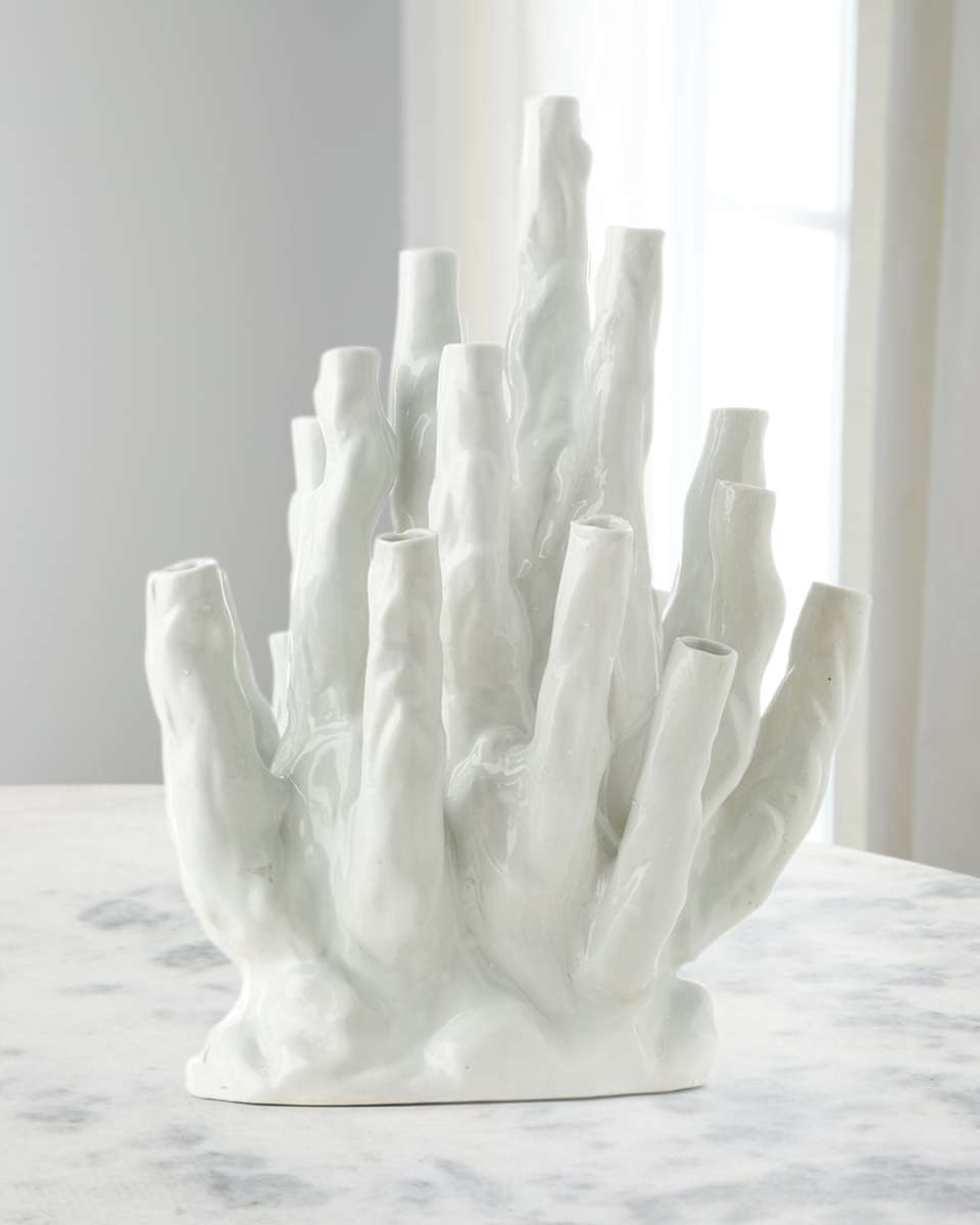 Coral 20-Tulips Vase - 18"