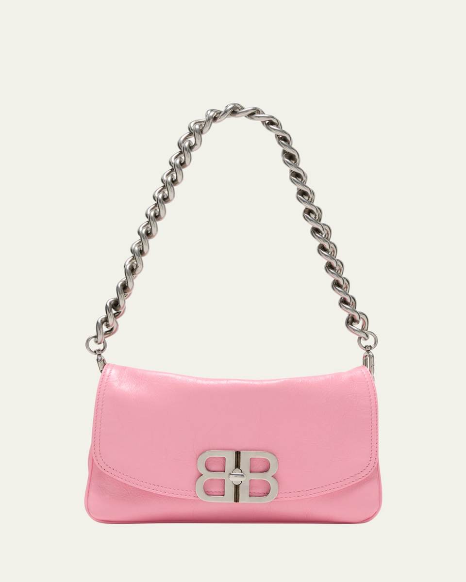 Small Napa Leather Chain Shoulder Bag
