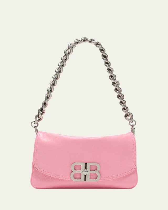 Small Napa Leather Chain Shoulder Bag