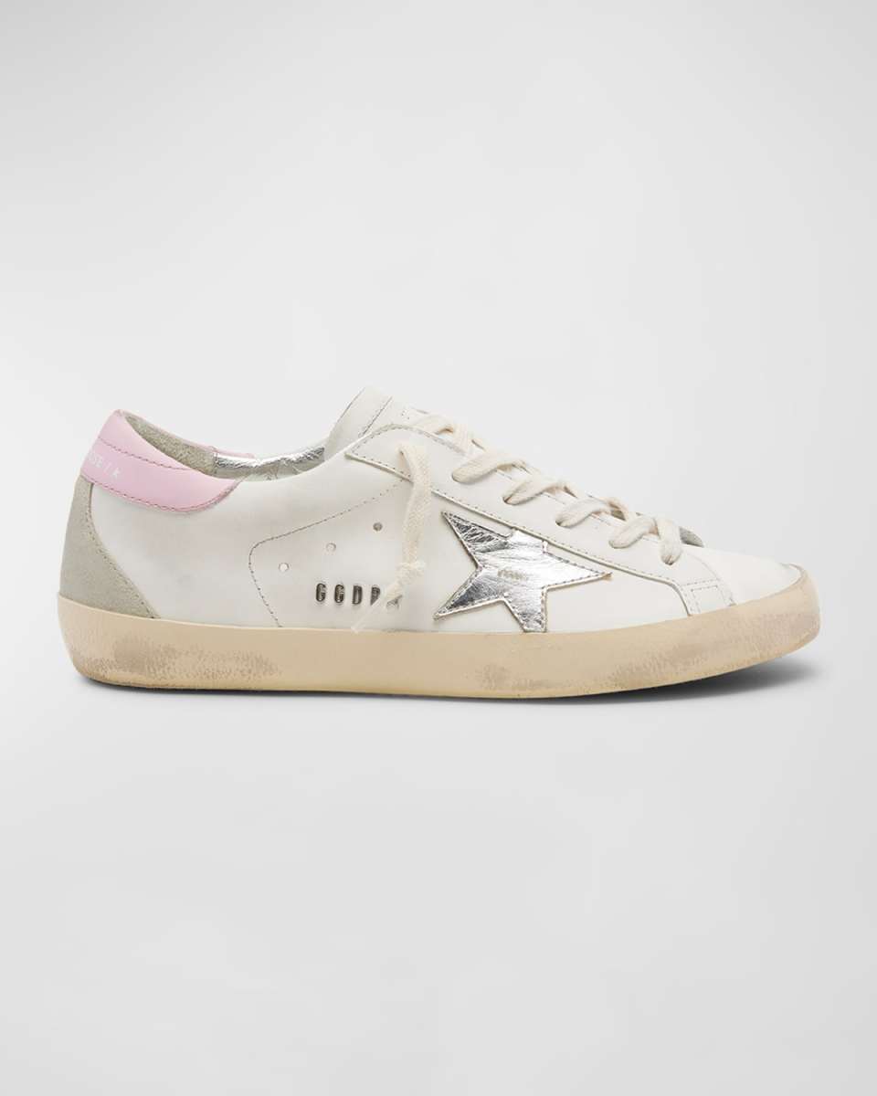 Superstar Mixed Leather Low-Top Sneakers