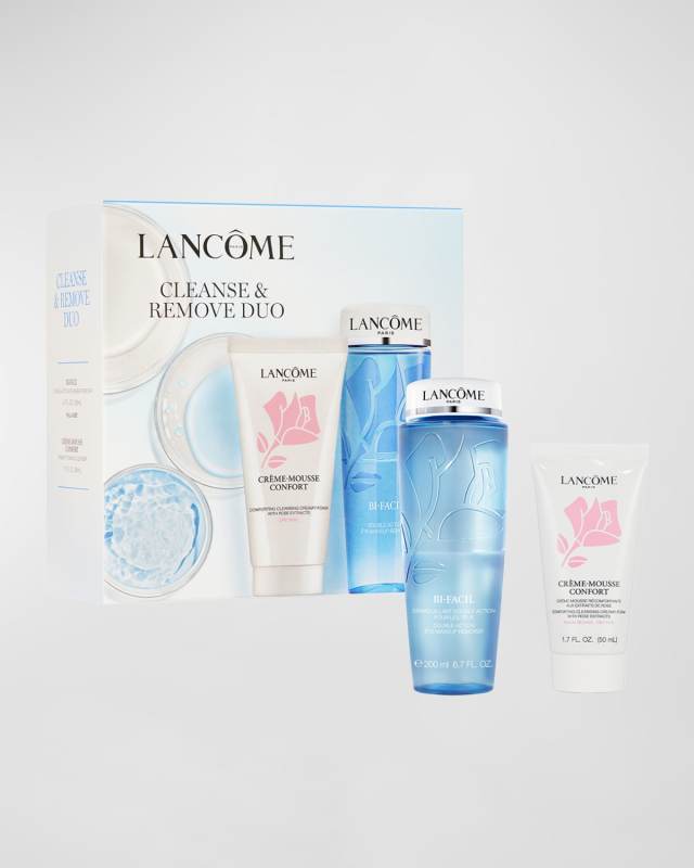 Crème Mousse Confort Cleanser and Bi-Facil Double-Action Eye Makeup Remover Duo