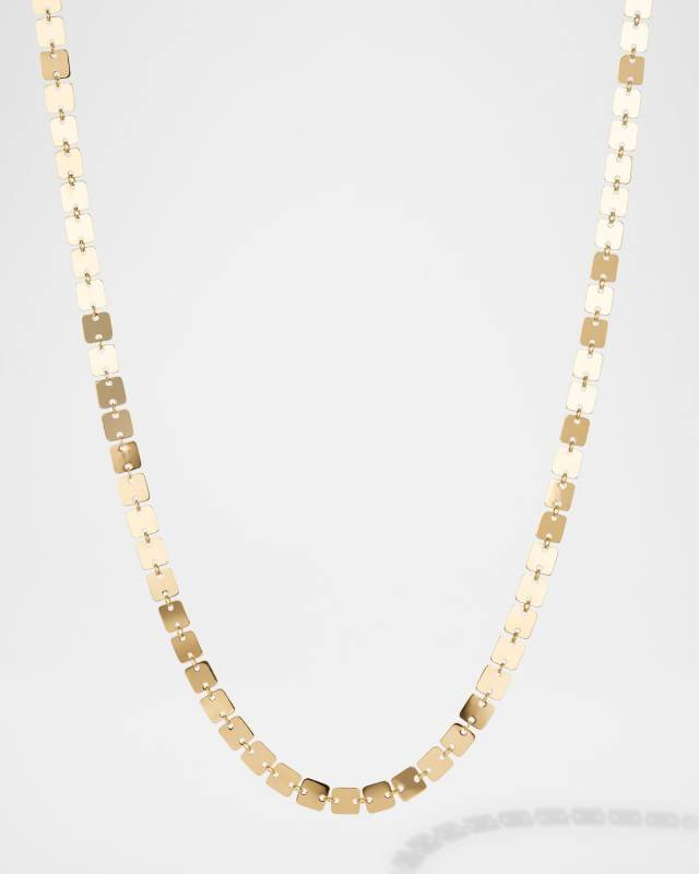 Laser Square Chain Necklace