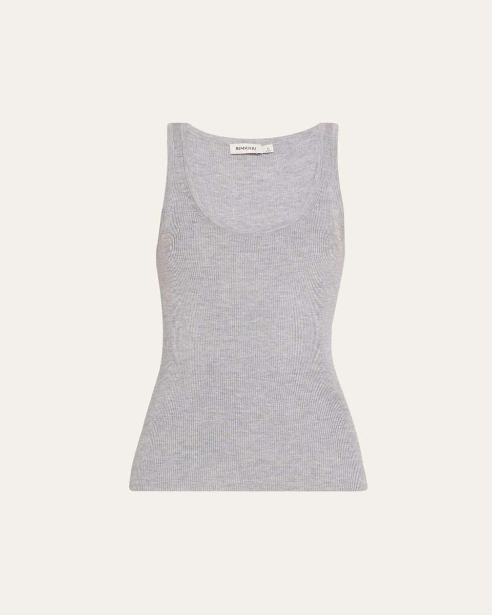 Kioni Silk and Cashmere Scoop-Neck Tank Top