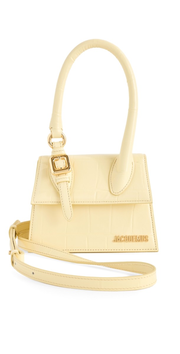 Jacquemus Le Chiquito Moyen Boucle Bag Pale Yellow