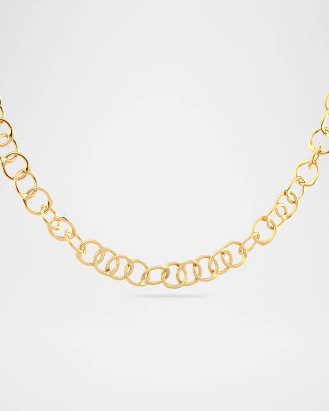 18K Gold Laurel Chain Necklace