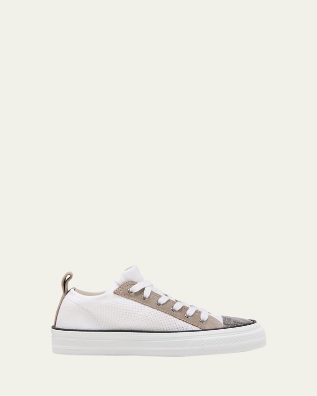 Knit Monili Cap-Toe Sneakers