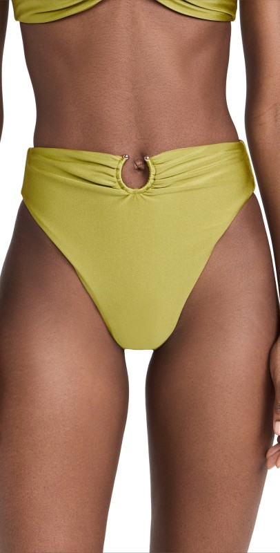 JADE Swim Cami Bikini Bottoms Mantis Sheen