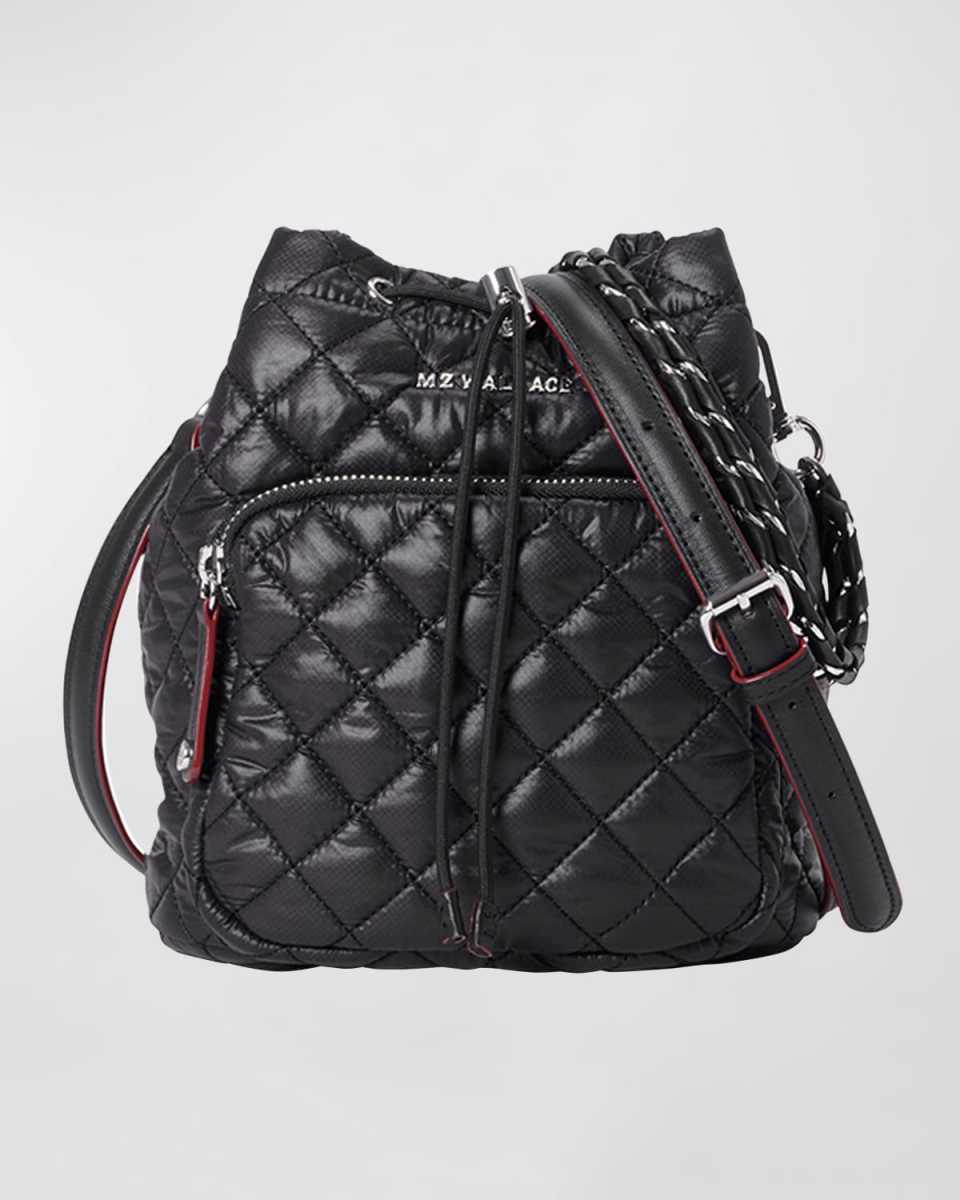 Crosby Quilted Nylon Bucket Bag