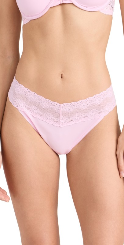 Natori Natori Bliss Perfection Thong Peony Pink