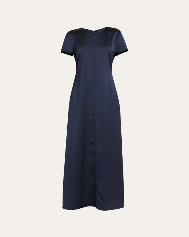 Delphine Satin Tie Maxi Dress
