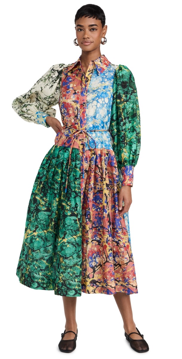 ALÉMAIS Sunburst Shirtdress Multi