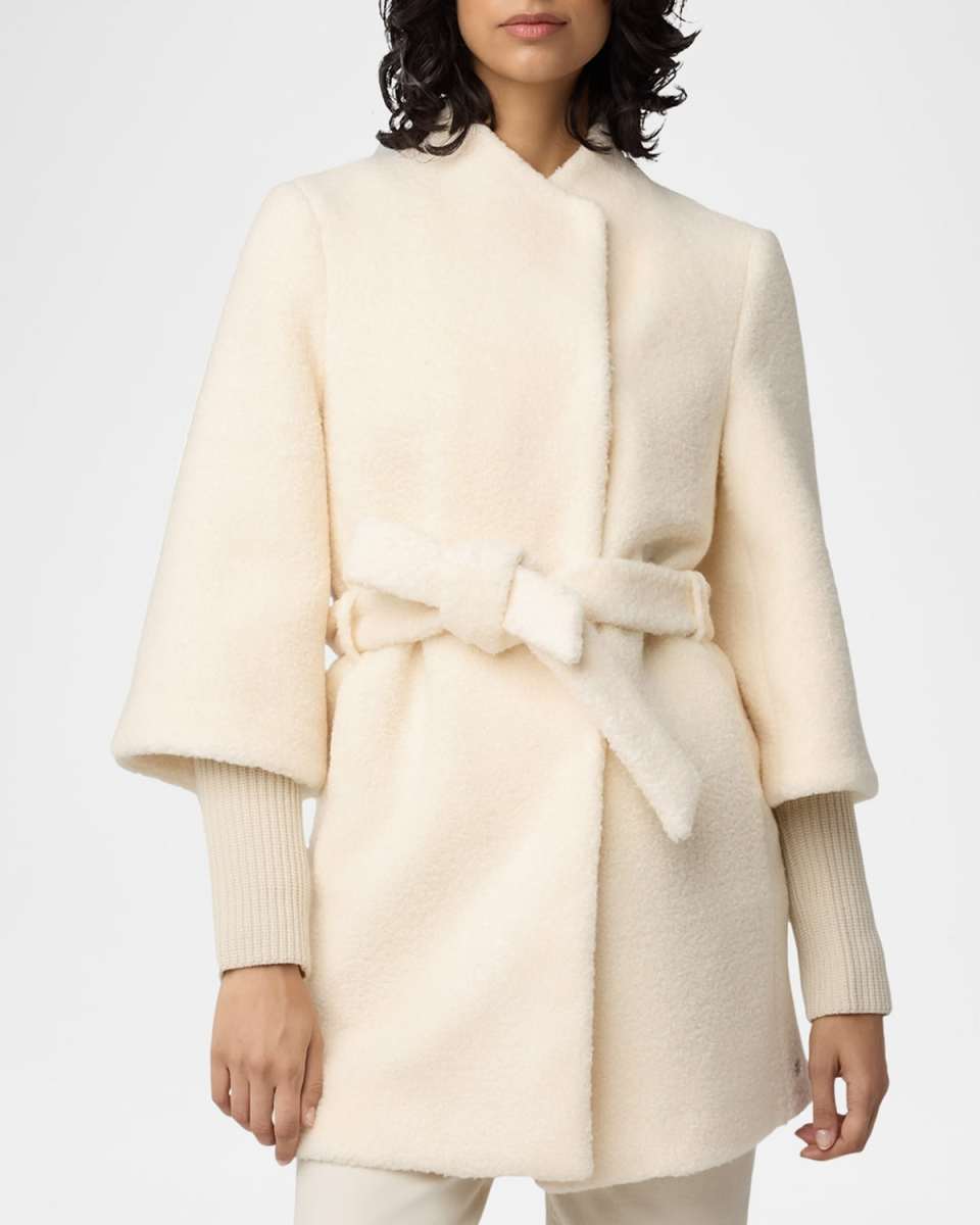 Mariah Wool-Blend Sherpa Coat