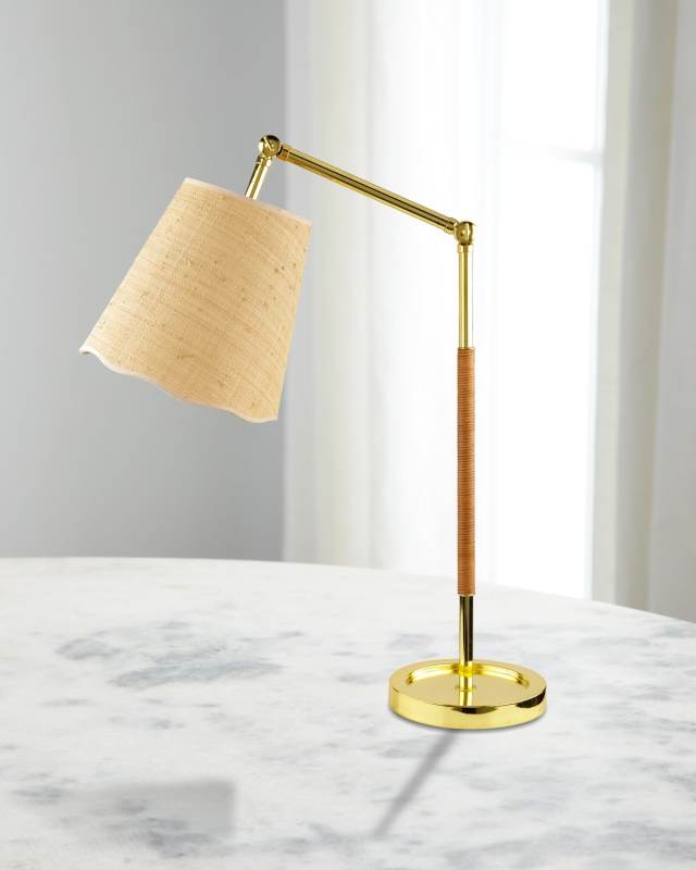 Magda 25" Iron Table Lamp with Jute Shade