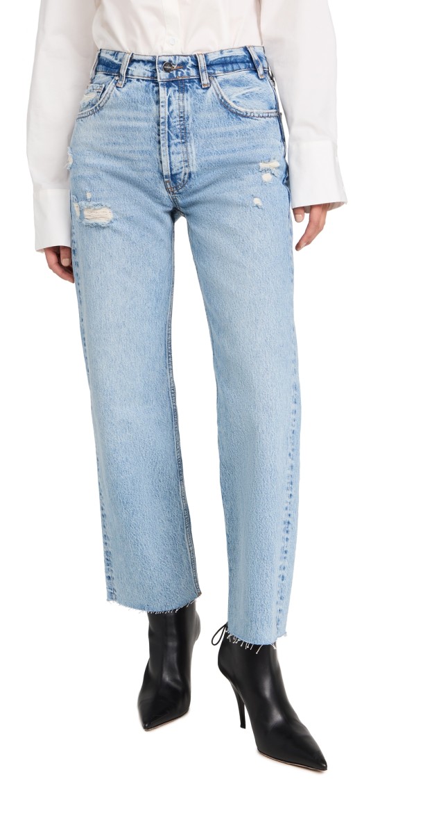 ANINE BING Gavin Jeans Washed Blue