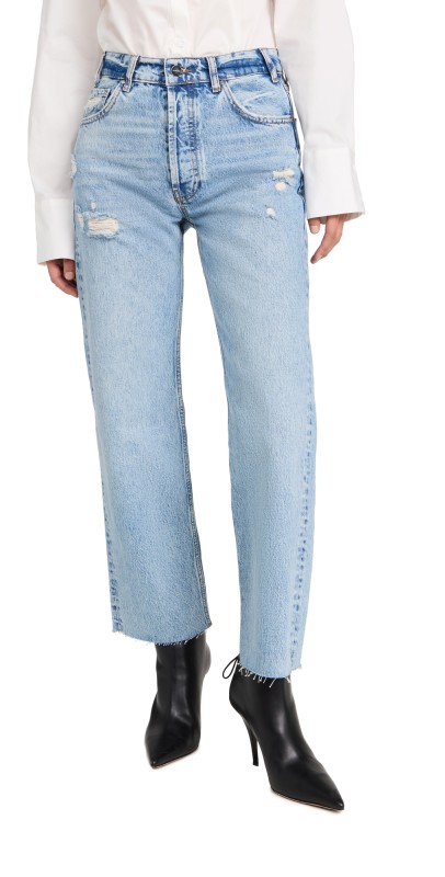 ANINE BING Gavin Jeans Washed Blue