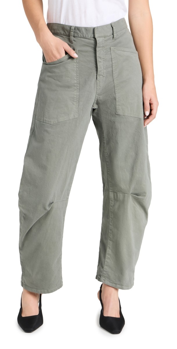 Nili Lotan Shon Pants Admiral Green